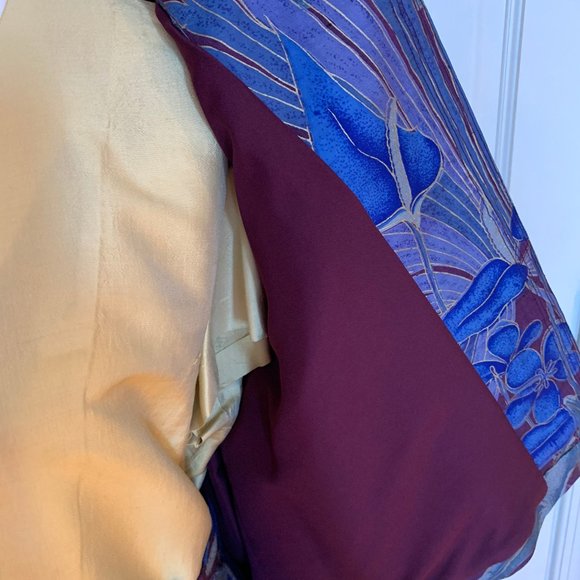 Couture 3 piece Silk Blouse & Skirt Set w/Blazer - Picture 8 of 11